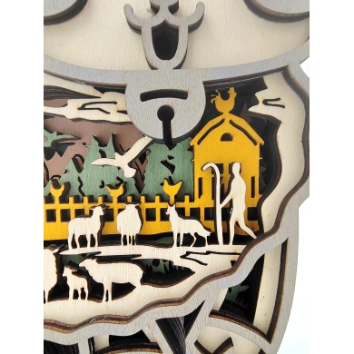 Lampe mouton en bois - USB