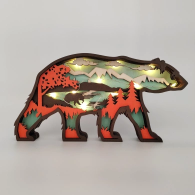 Sculpture ours en bois