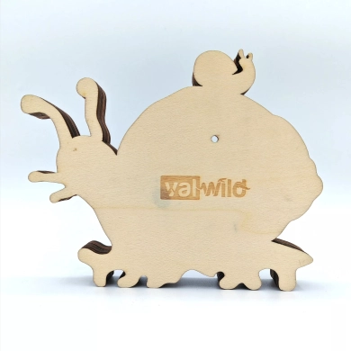 Sculpture escargot en bois