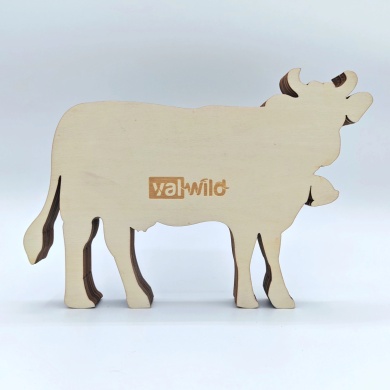 Sculpture vache des Pays de Savoie en bois