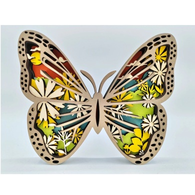 Sculpture papillon en bois
