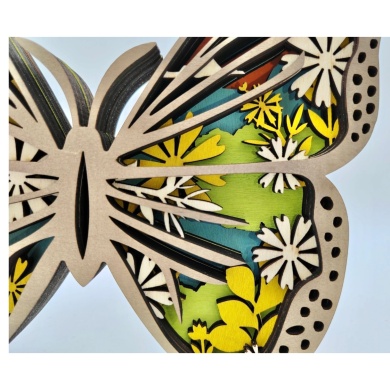 Sculpture papillon en bois