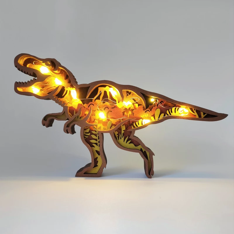 Sculpture dinosaure T-Rex en bois Sculpture dinosaure T-Rex en bois