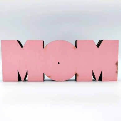 Sculpture maman en bois