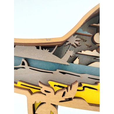 Sculpture requin en bois