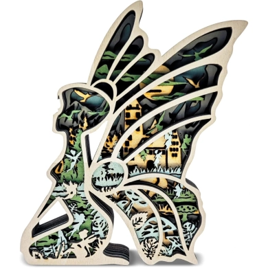 Lampe fée en bois - USB