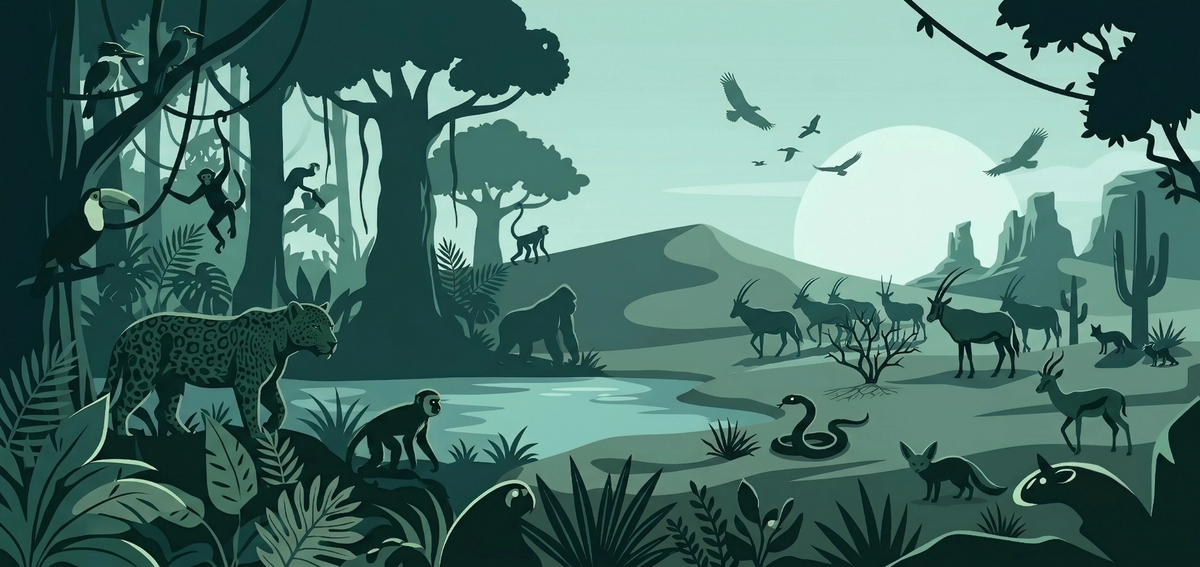 Jungle et désert