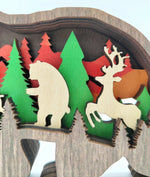Sculpture petit ours en bois