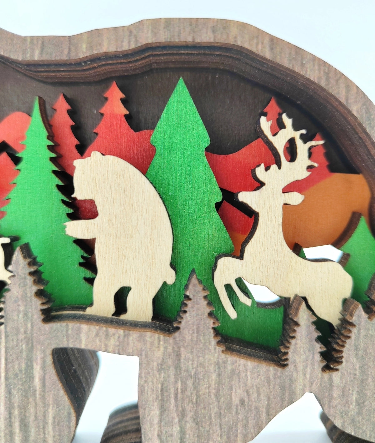 Sculpture petit ours en bois