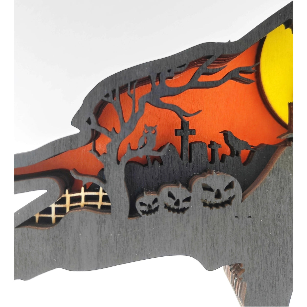 Sculpture corbeau en bois