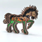 Sculpture petit cheval en bois