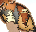 Sculpture hibou en bois