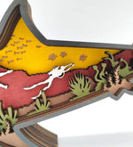 Sculpture requin en bois