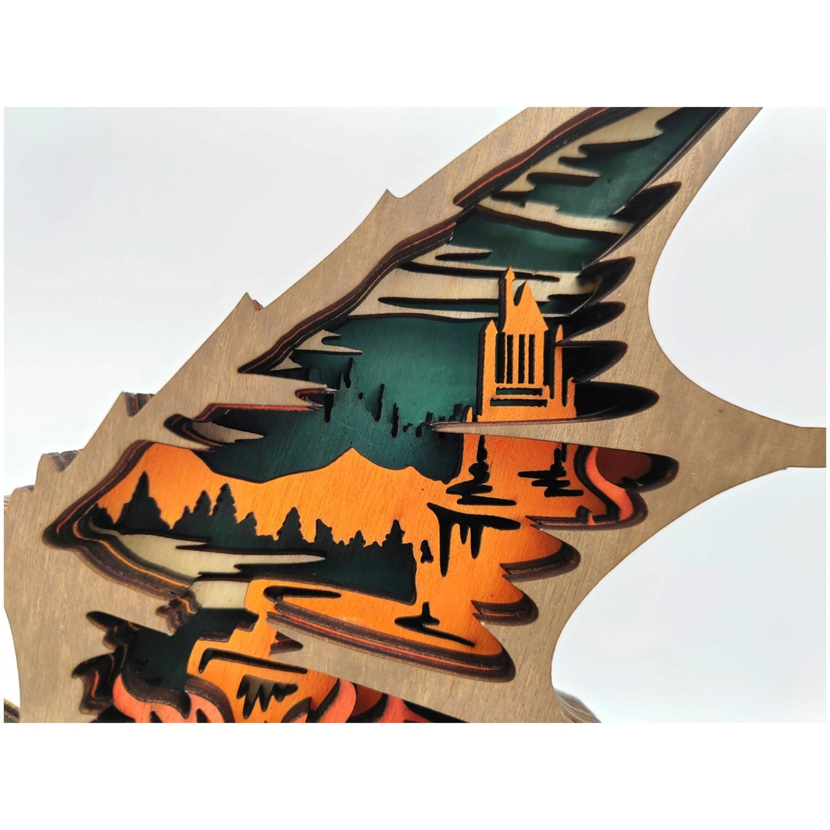 Sculpture dragon en bois