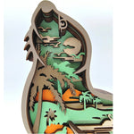 Sculpture otarie en bois