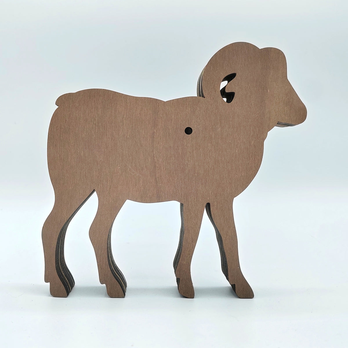 Sculpture bouc en bois