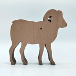 Sculpture bouc en bois