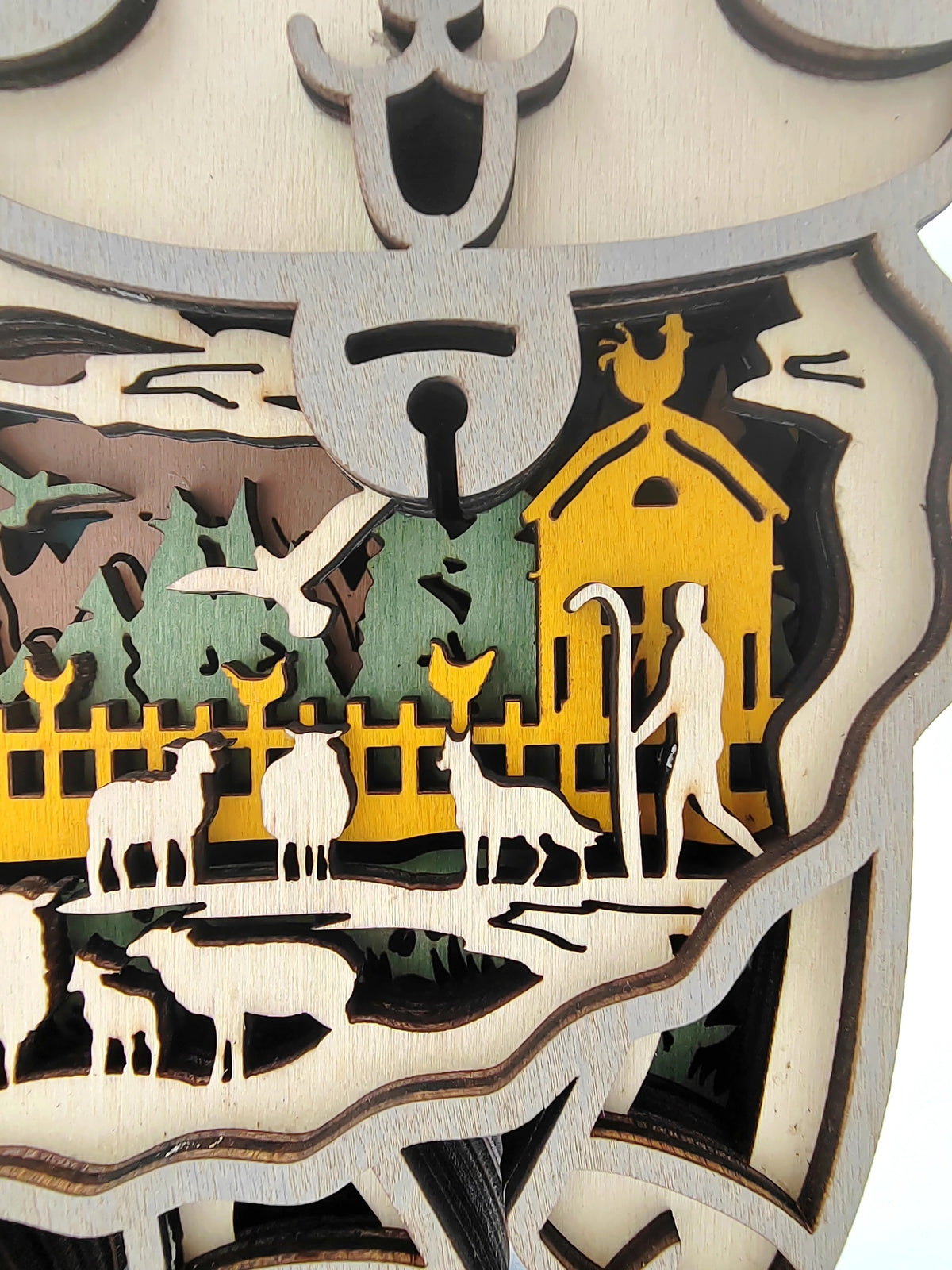 Lampe mouton en bois - USB