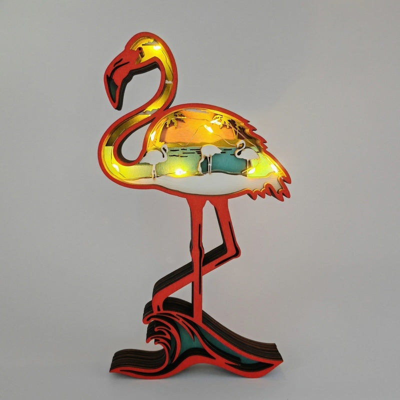 Sculpture flamand rose en bois