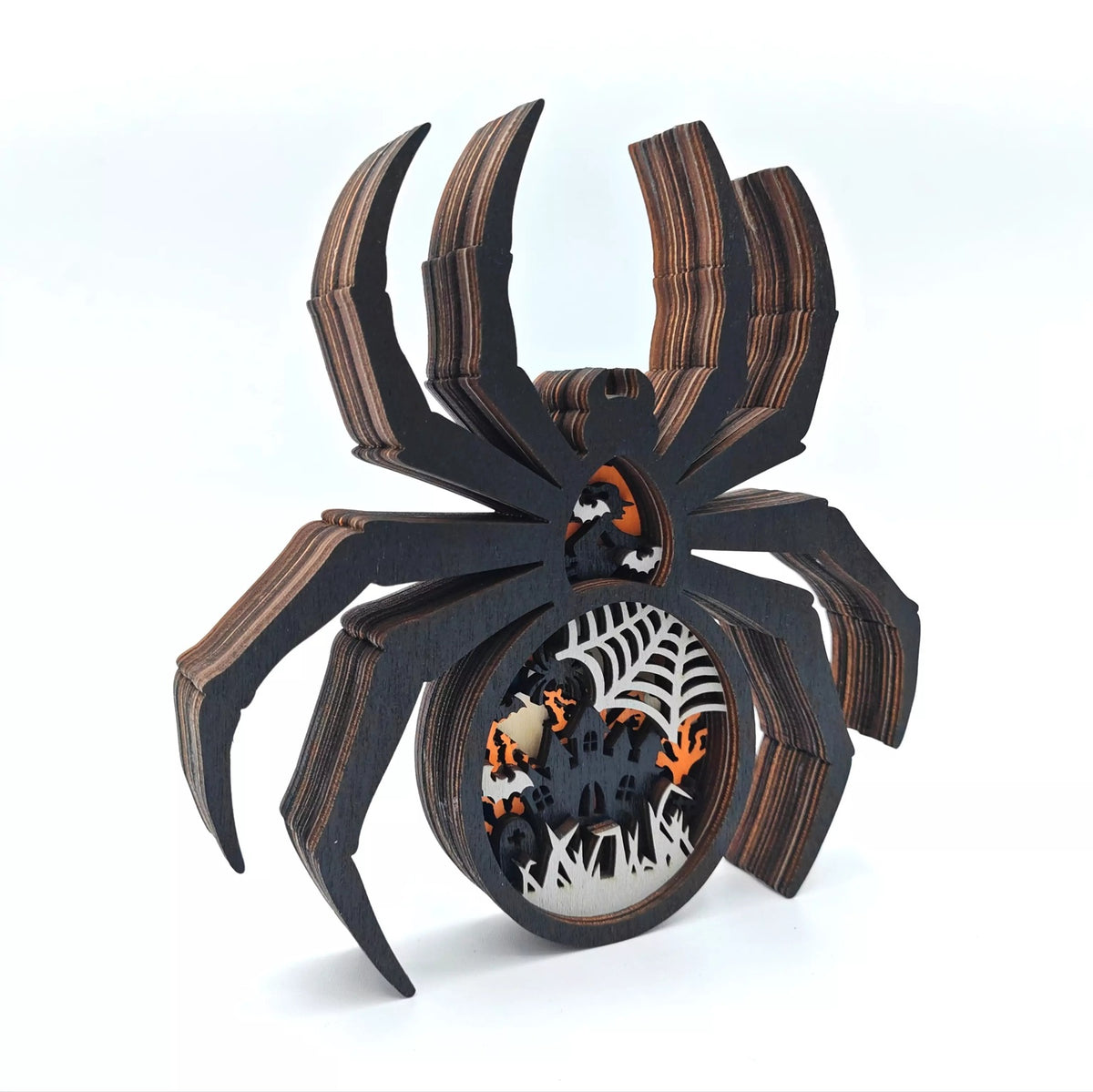Sculpture araignée en bois