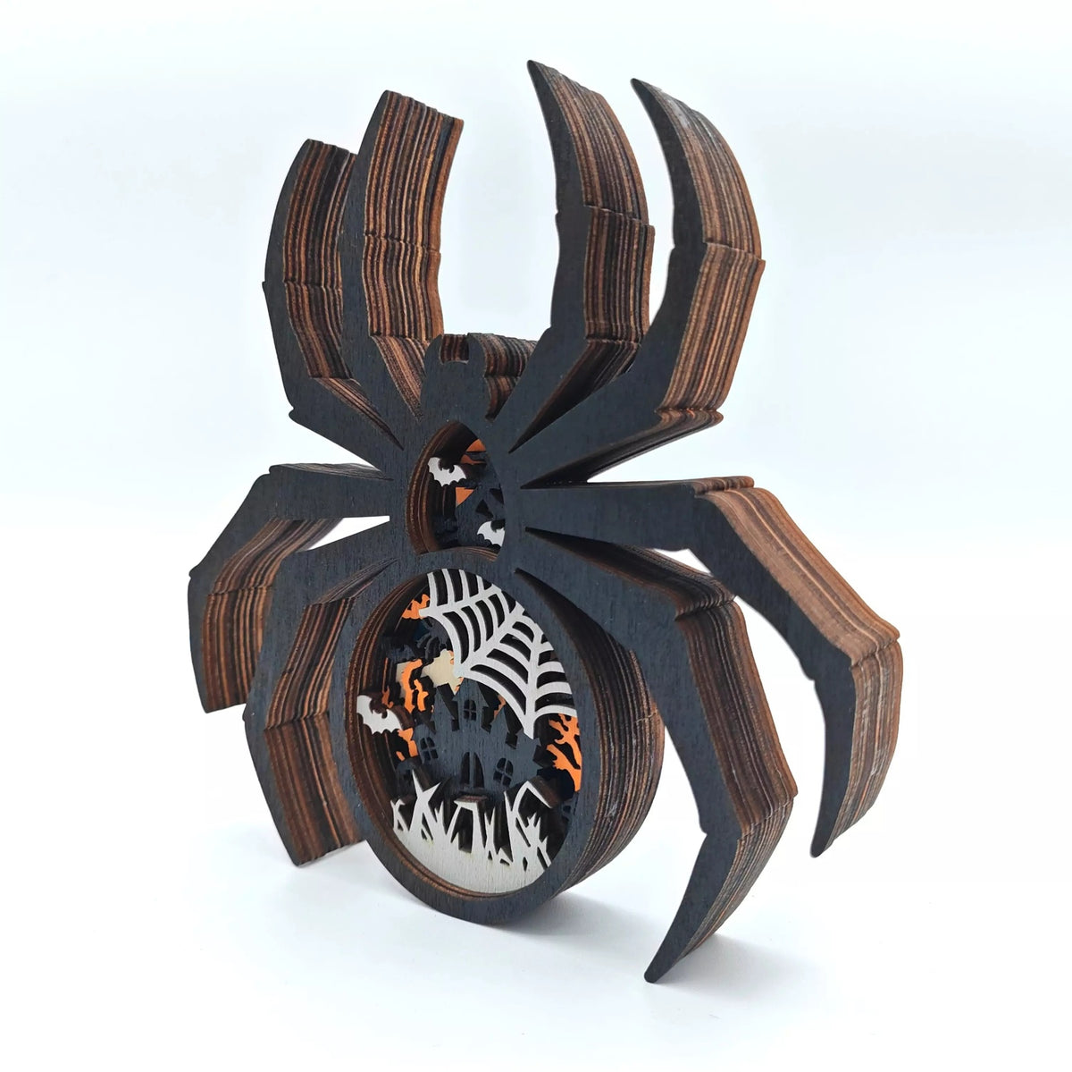 Sculpture araignée en bois