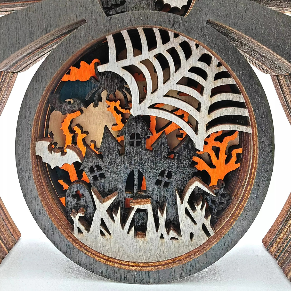 Sculpture araignée en bois