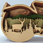 Sculpture moto en bois