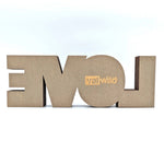 Sculpture love en bois