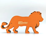 Sculpture lion d'Afrique en bois