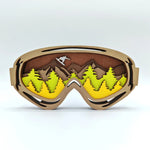 Sculpture masque de ski en bois