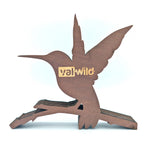 Sculpture oiseau colibri en bois