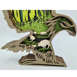 Sculpture aigle en bois
