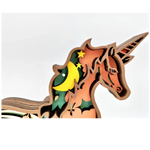 Sculpture licorne en bois