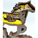 Sculpture cheval en bois