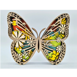Sculpture papillon en bois