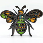 Sculpture abeille en bois