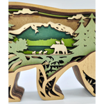 Sculpture ours en bois