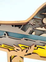 Sculpture requin en bois