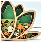 Lampe libellule en bois - USB