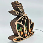 Lampe libellule en bois - USB