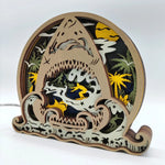 Lampe requin en bois - USB