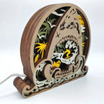 Lampe requin en bois - USB