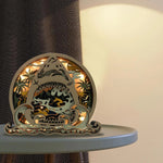 Lampe requin en bois - USB