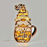 Lampe lutin en bois - USB