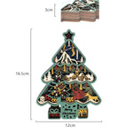 Lampe sapin de noël en bois - USB