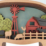 Sculpture cochon en bois