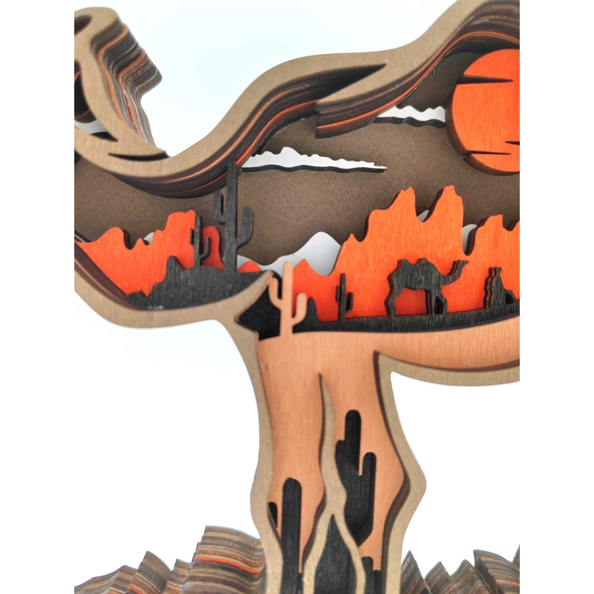 Sculpture dromadaire en bois