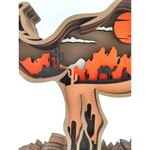 Sculpture dromadaire en bois
