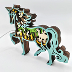 Lampe licorne en bois - USB