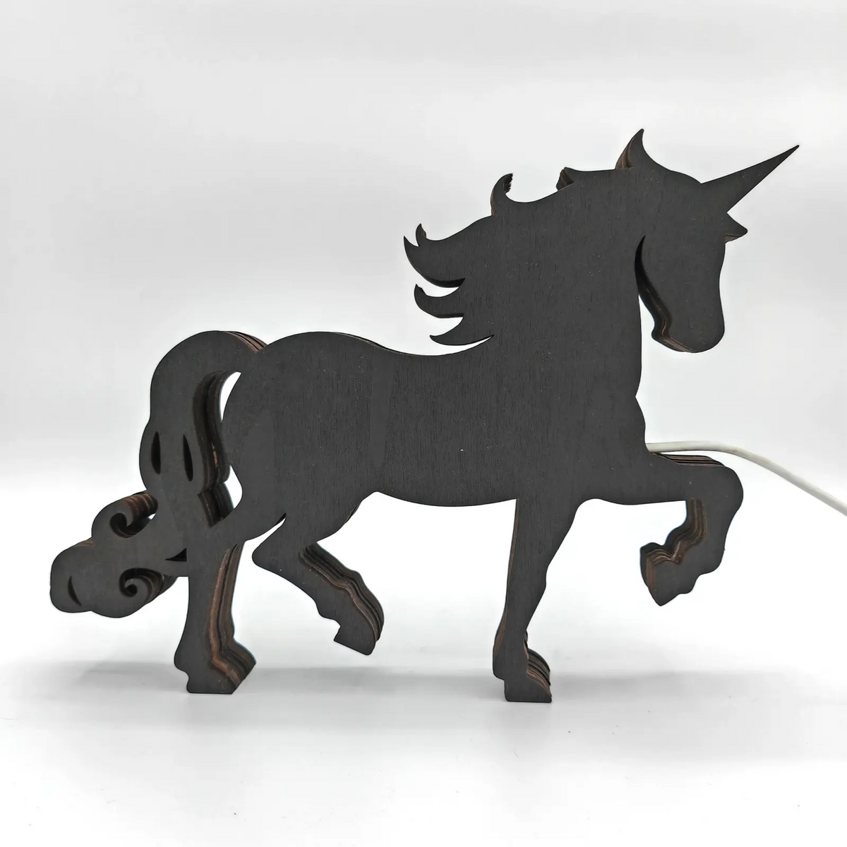 Lampe licorne en bois - USB